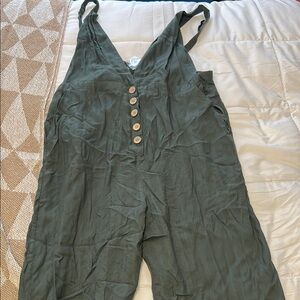 Wild Fable Green Jumpsuit with Wide Straps